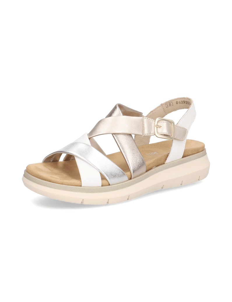 Remonte-Lederkombination-Sandale-multicolor