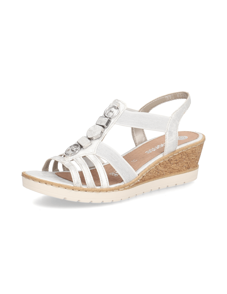 Remonte-Keilsandale-beige