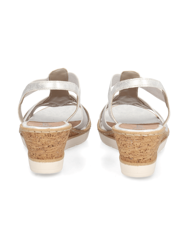 Remonte-Keilsandale-beige
