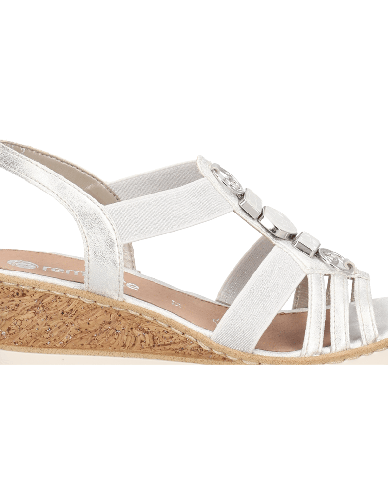 Remonte-Keilsandale-beige