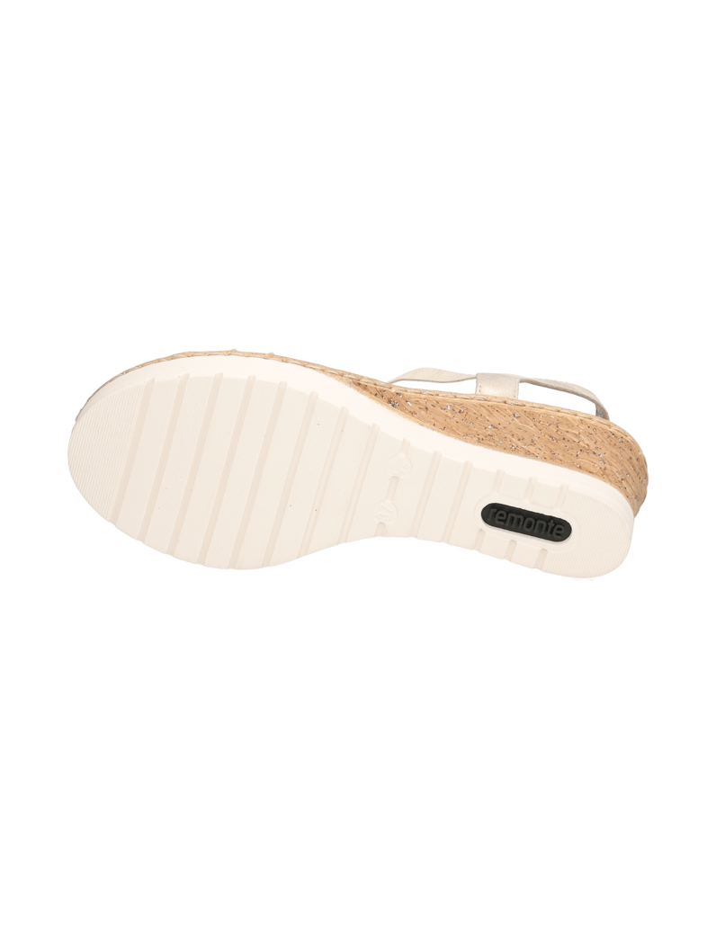 Remonte-Keilsandale-beige