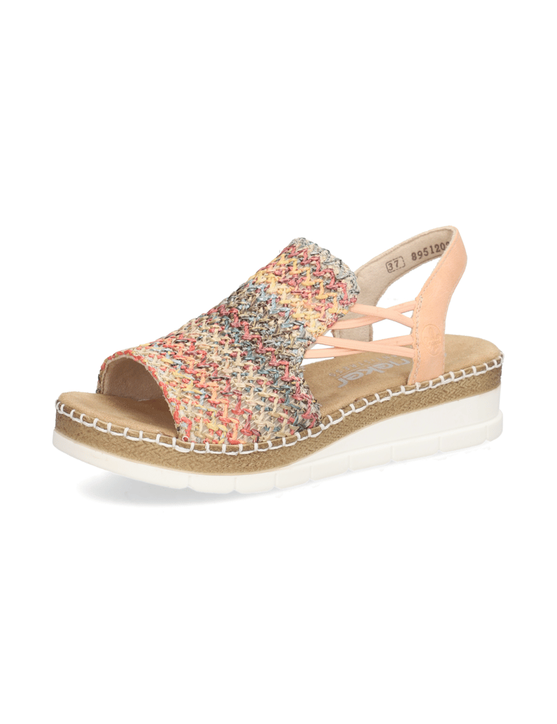 Rieker-Textil-Sandale-multicolor