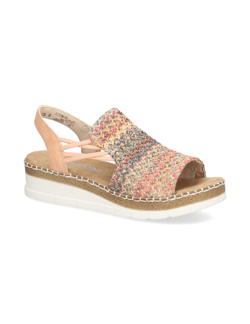 Rieker-Textil-Sandale-multicolor