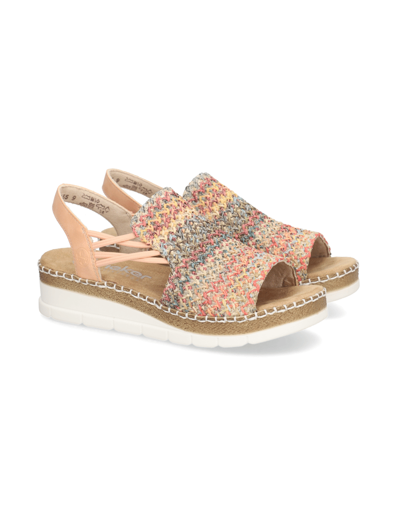 Rieker-Textil-Sandale-multicolor