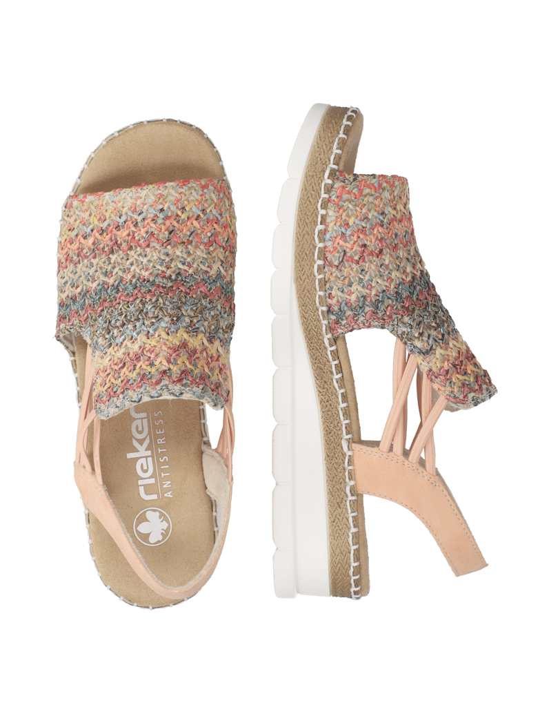 Rieker-Textil-Sandale-multicolor