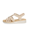 Rieker Lederimitat Sandale beige