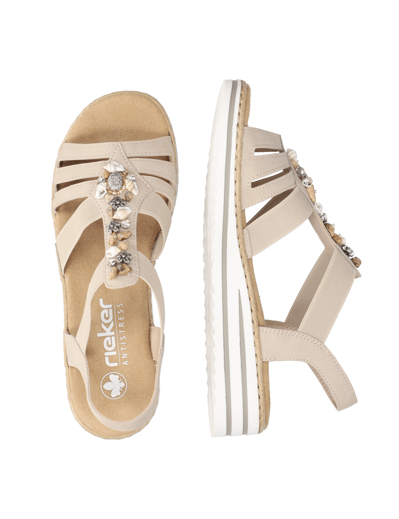 Rieker-Keilsandale-blau