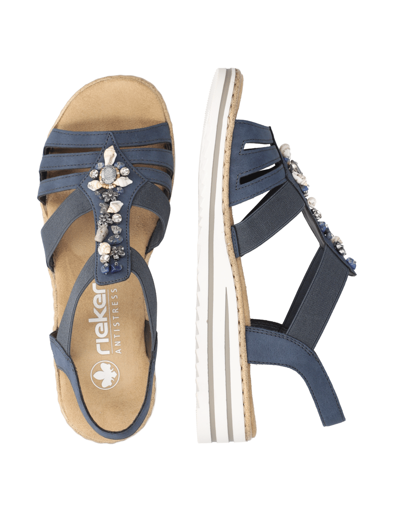 Rieker-Sandale-blau