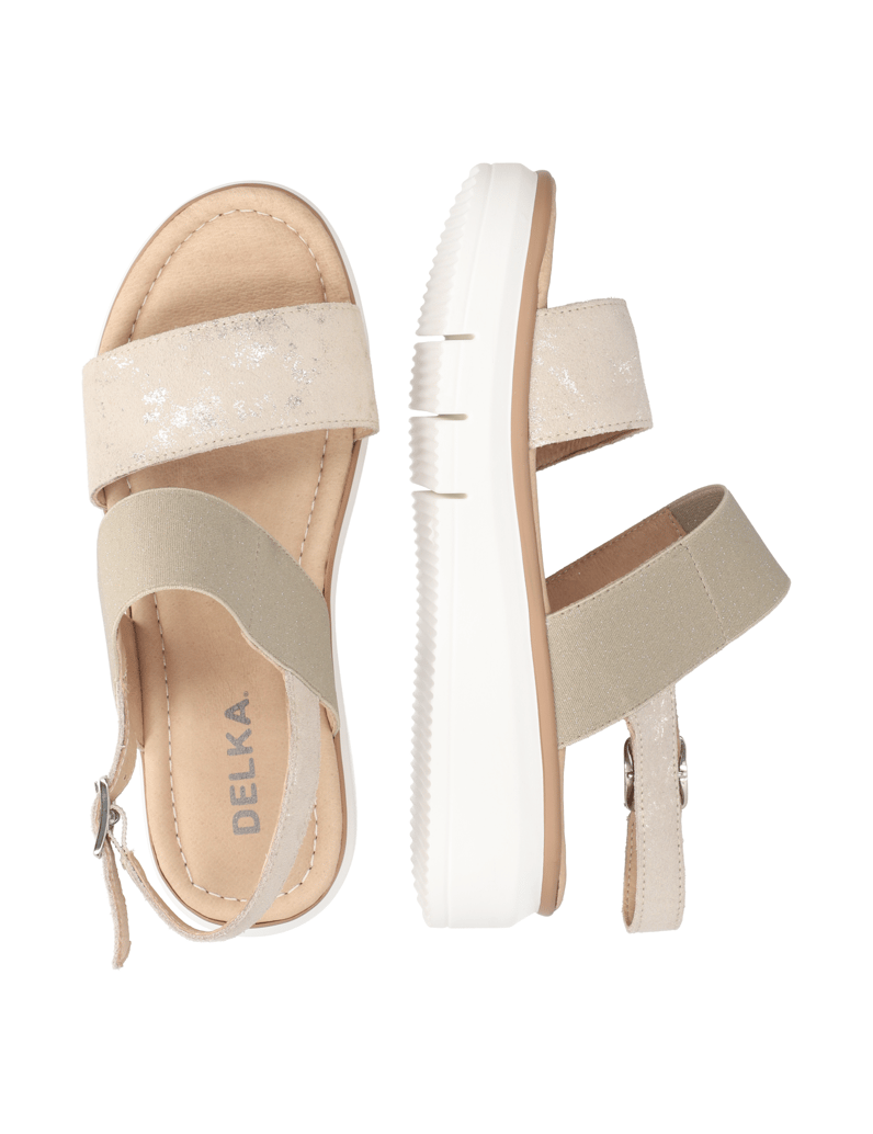 DELKA-Sandale-gold