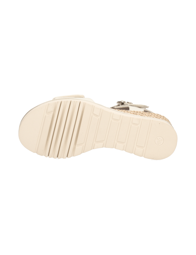 DELKA-Keilsandale-beige
