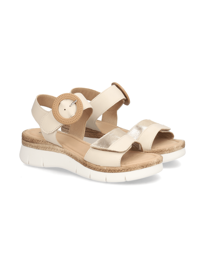 DELKA-Sandale-beige