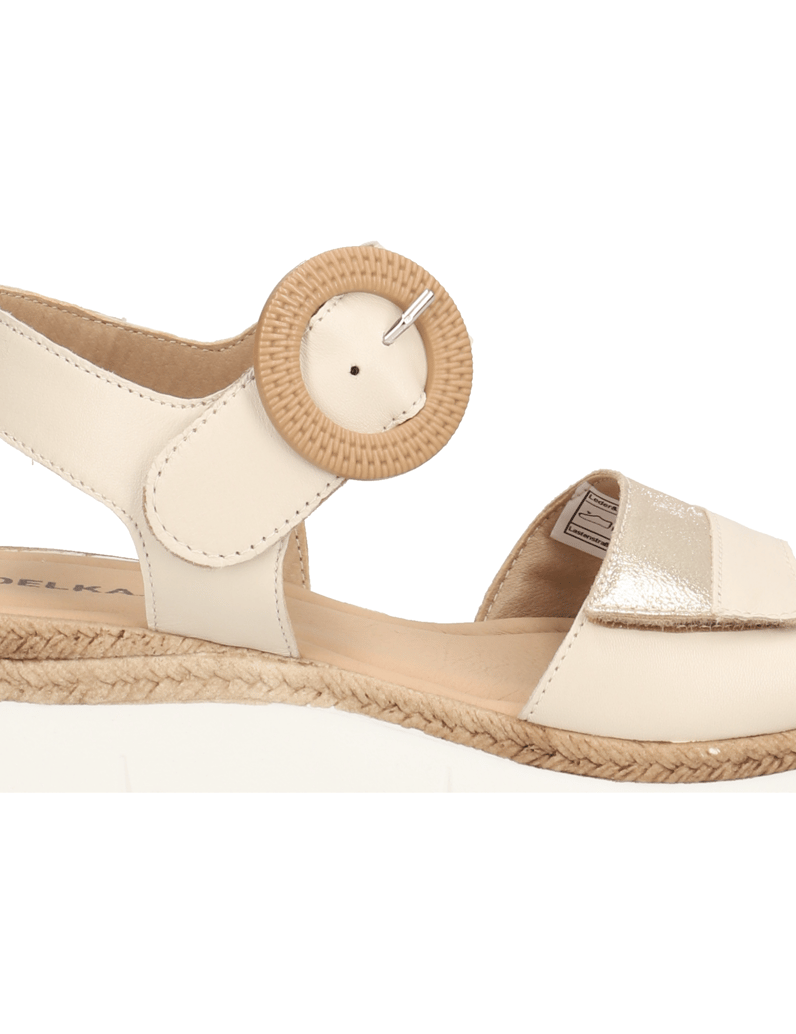 DELKA-Sandale-beige