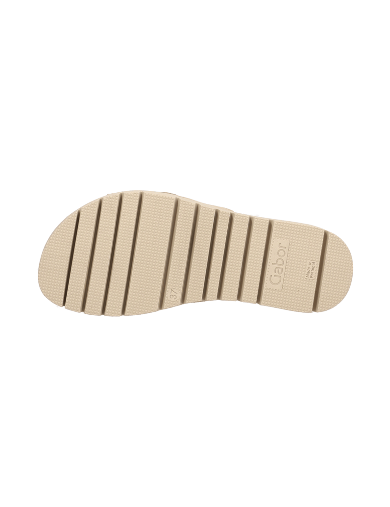 Gabor-Veloursleder-Pantoffel-beige