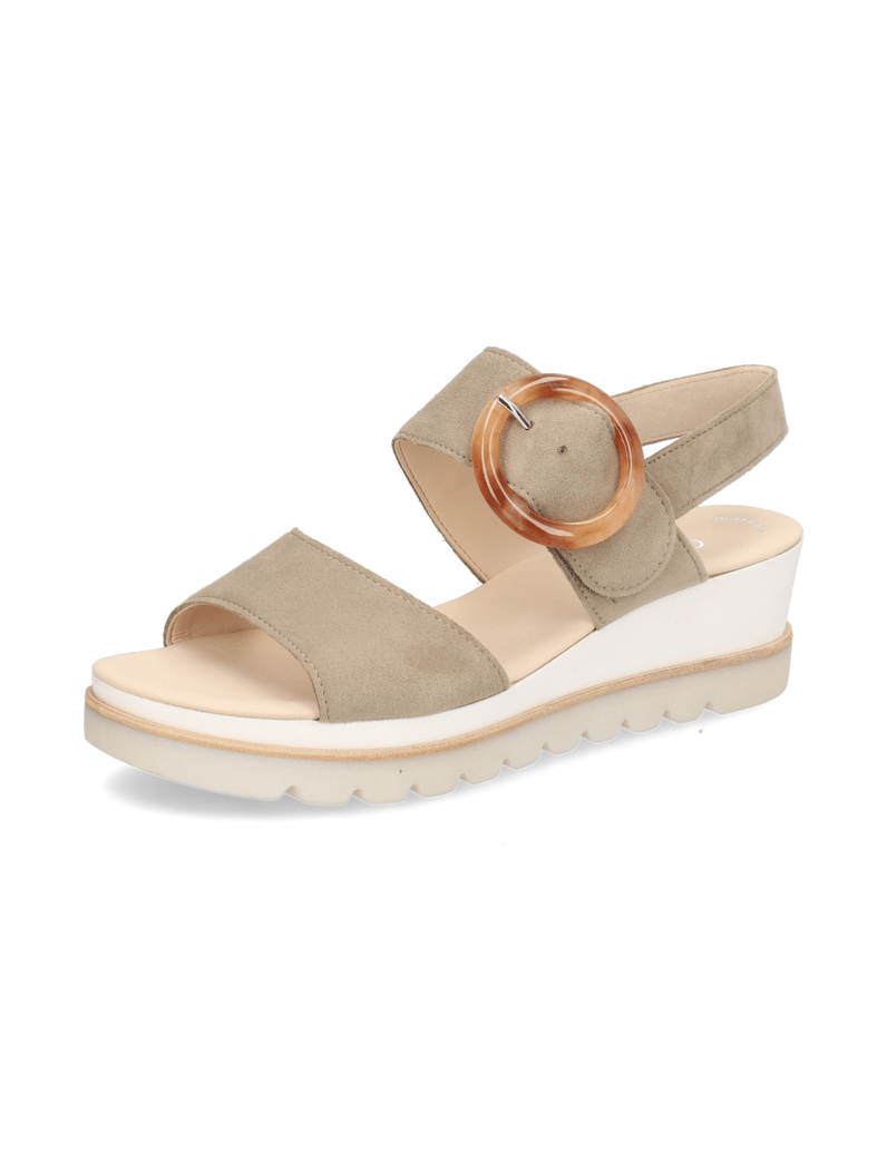 Gabor-Veloursleder-Sandale-weiss