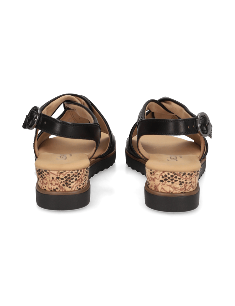 Gabor-Glattleder-Sandale-silber