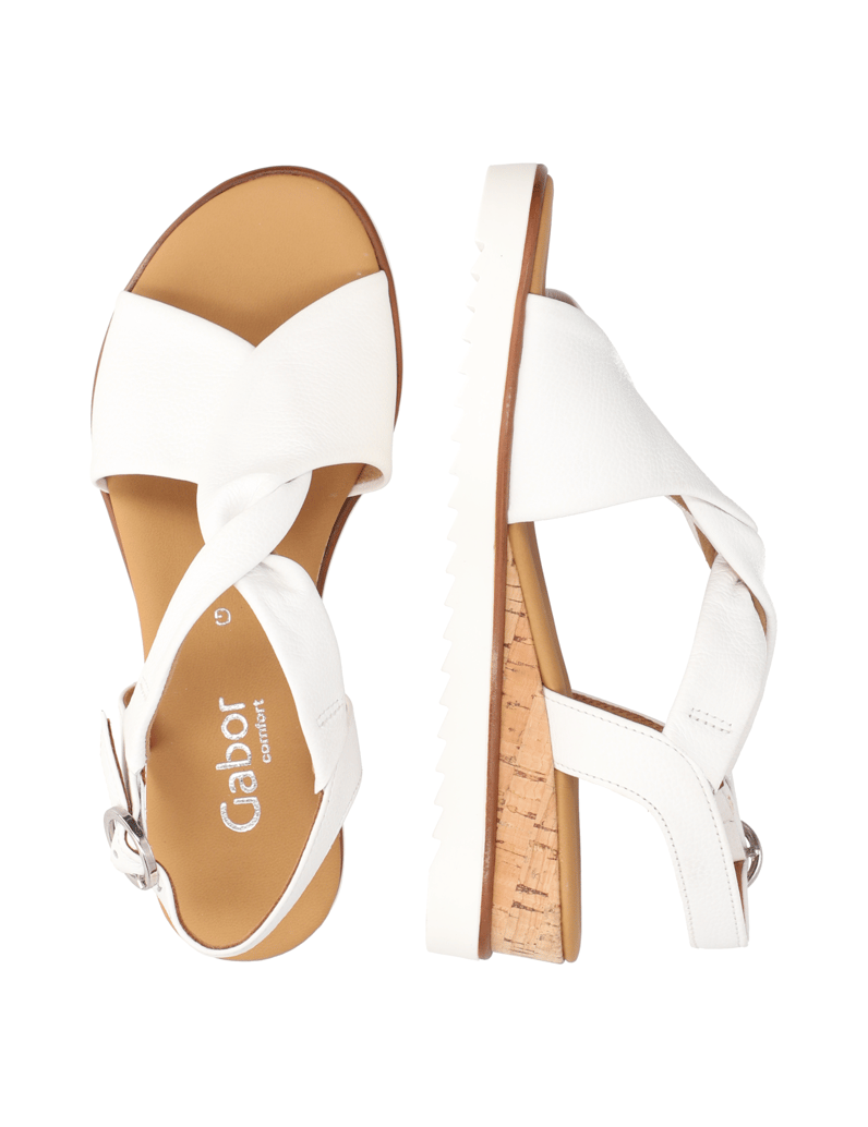 Gabor-Glattleder-Sandale-silber