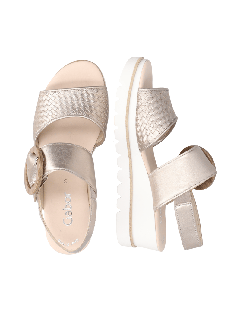 Gabor-Glattleder-Sandale-gold