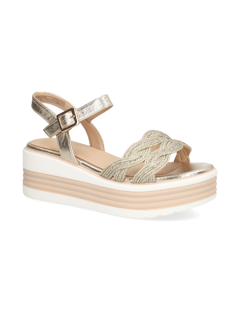 POE-Textil-Sandale-gold