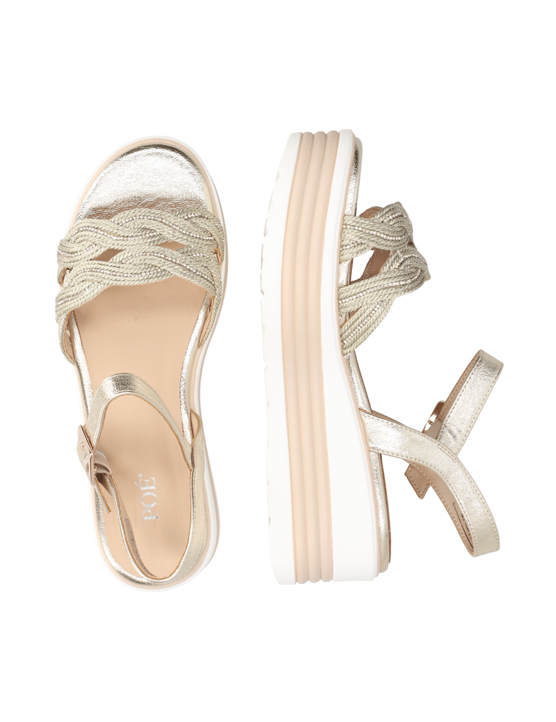 POE-Textil-Sandale-gold