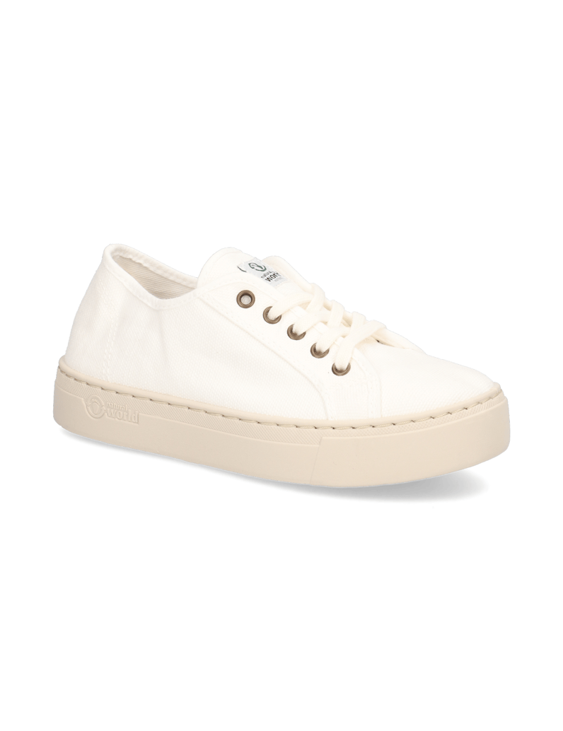 Natural-World-Baumwolle-Sneaker-weiss