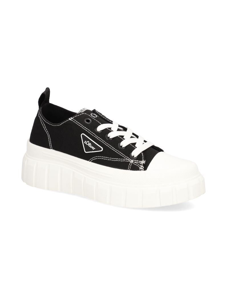 S.Oliver-Textil-Sneaker-schwarz