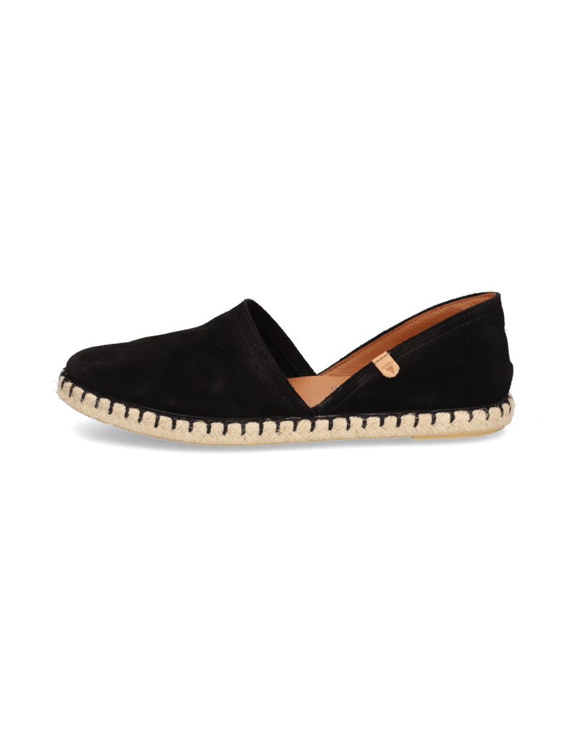 Verbenas-Veloursleder-Espadrille-schwarz