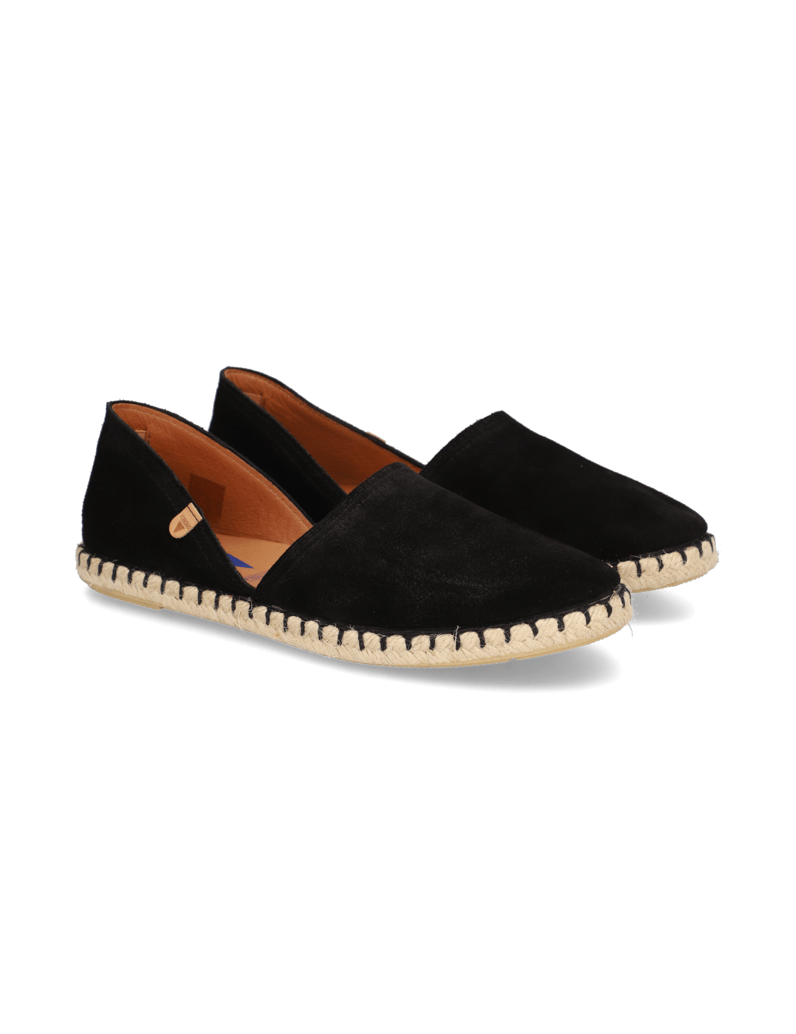 Verbenas-Veloursleder-Espadrille-schwarz