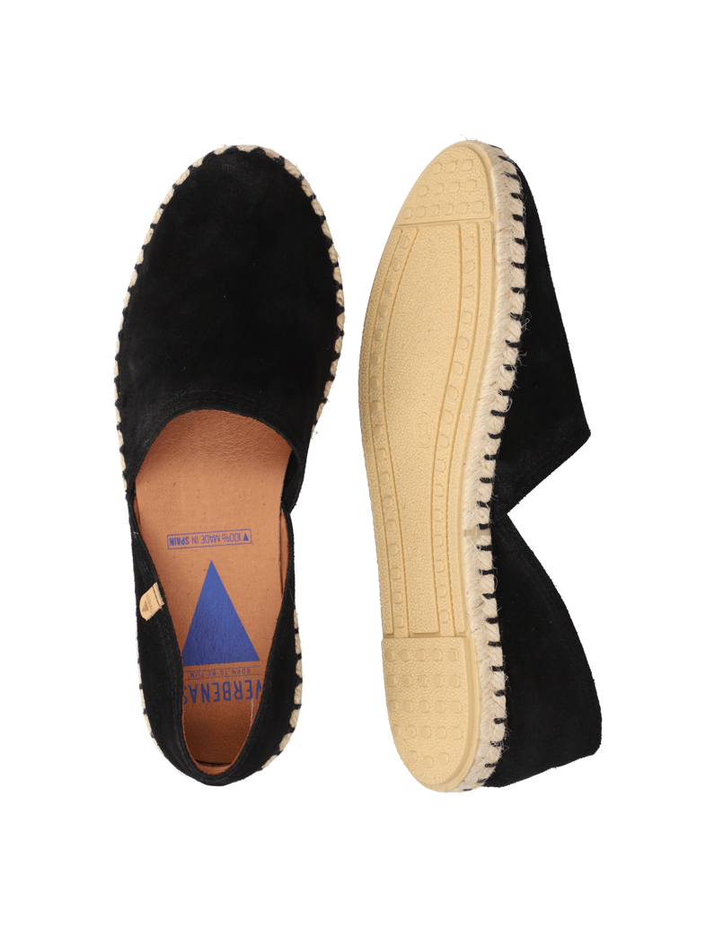 Verbenas-Veloursleder-Espadrille-schwarz