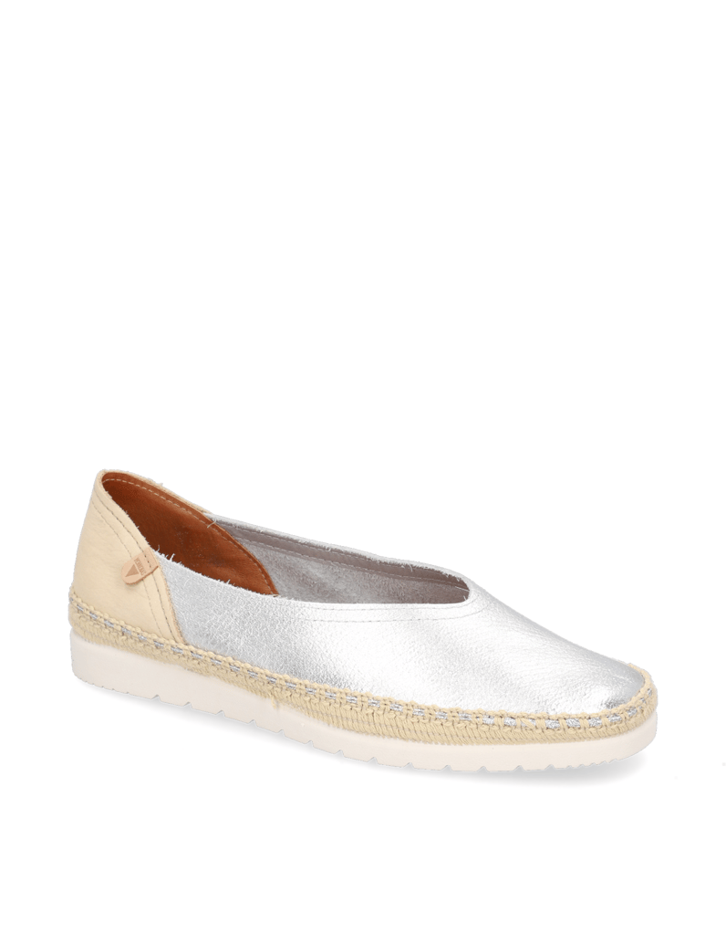 Verbenas-Glattleder-Slipper-sportiv-weiss