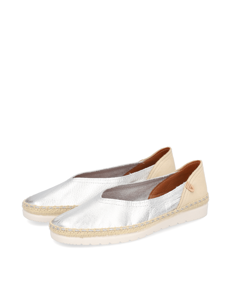 Verbenas-Glattleder-Slipper-sportiv-weiss