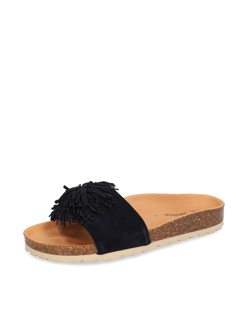 Verbenas-Veloursleder-Pantoffel