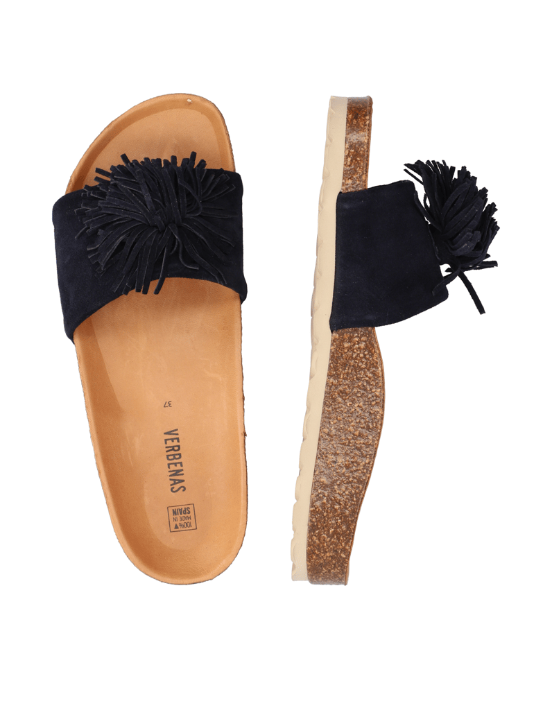 Verbenas-Veloursleder-Pantoffel