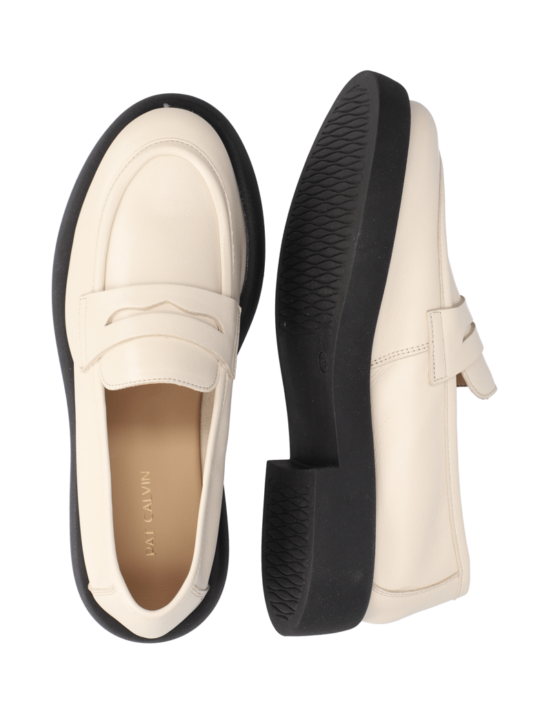 Pat-Calvin-Glattleder-Slipper-sportiv-weiss