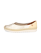 Verbenas Glattleder Slipper sportiv gold