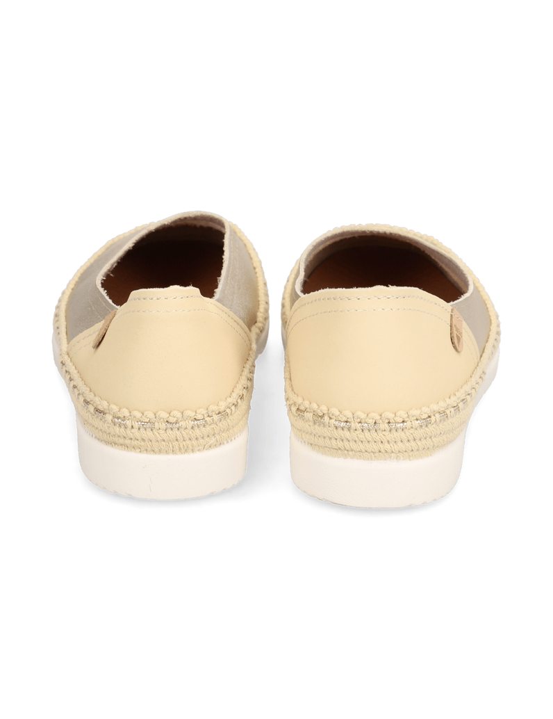 Verbenas-Glattleder-Slipper-sportiv-gold