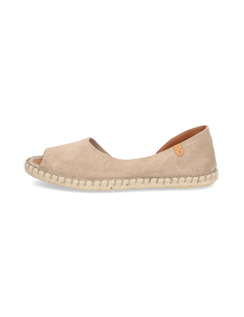 Verbenas-Veloursleder-Espadrille-beige