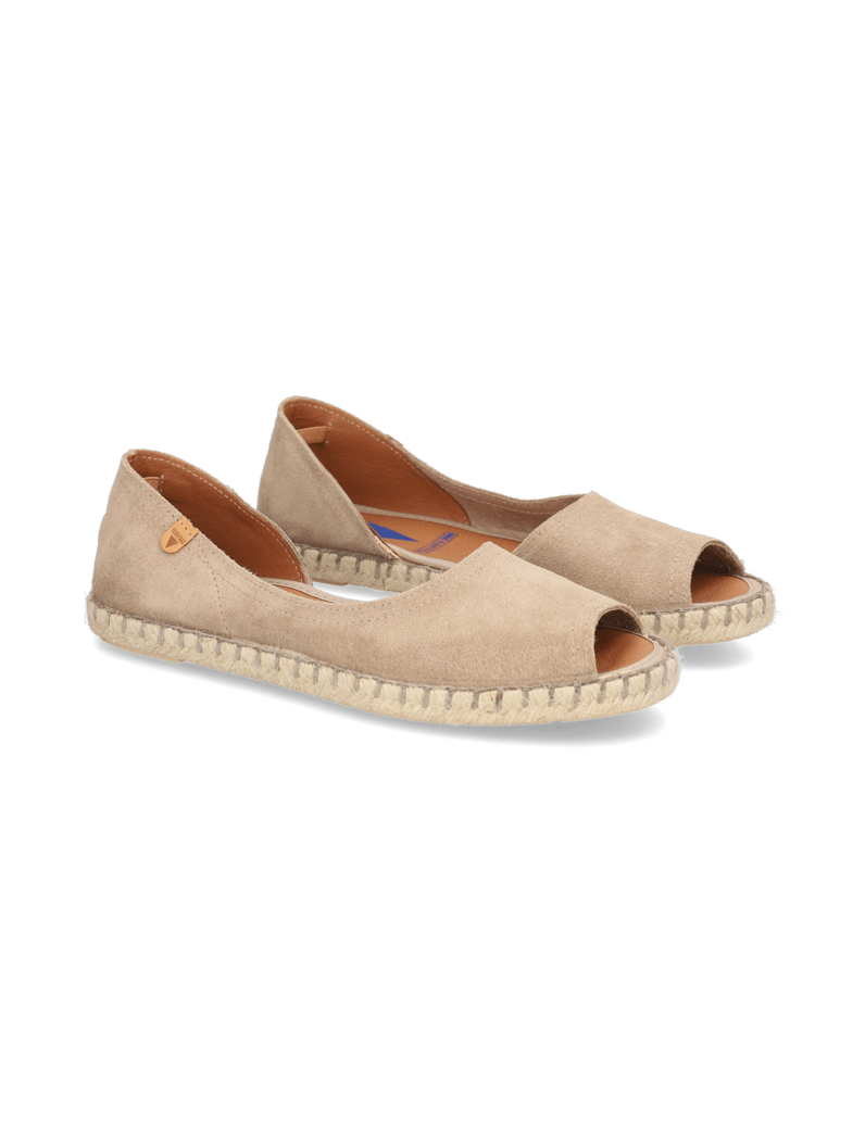 Verbenas-Veloursleder-Espadrille-beige