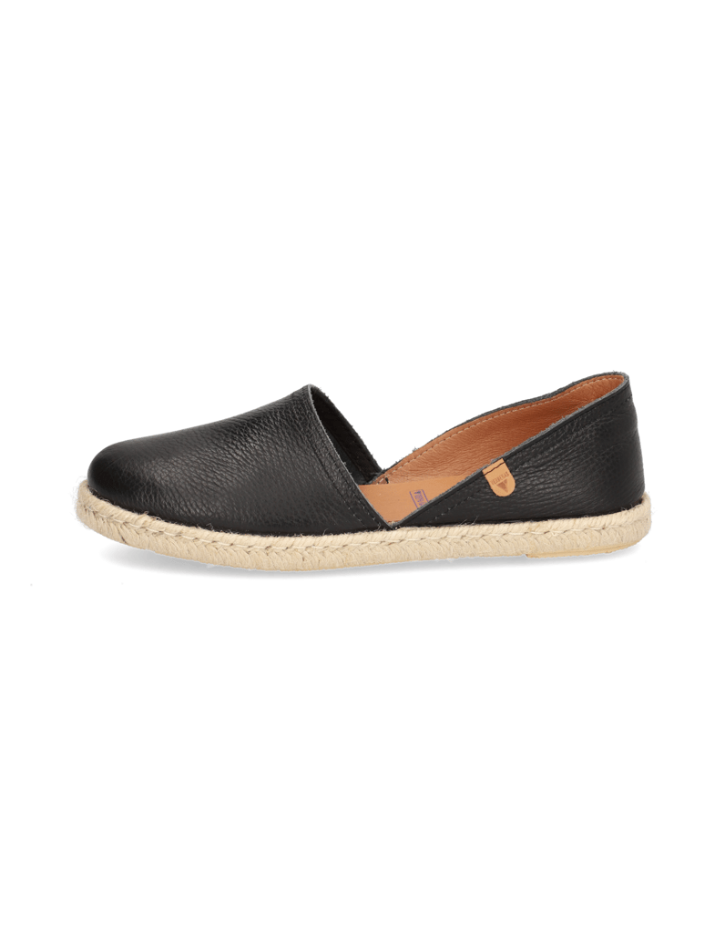Verbenas-Glattleder-Espadrille-schwarz