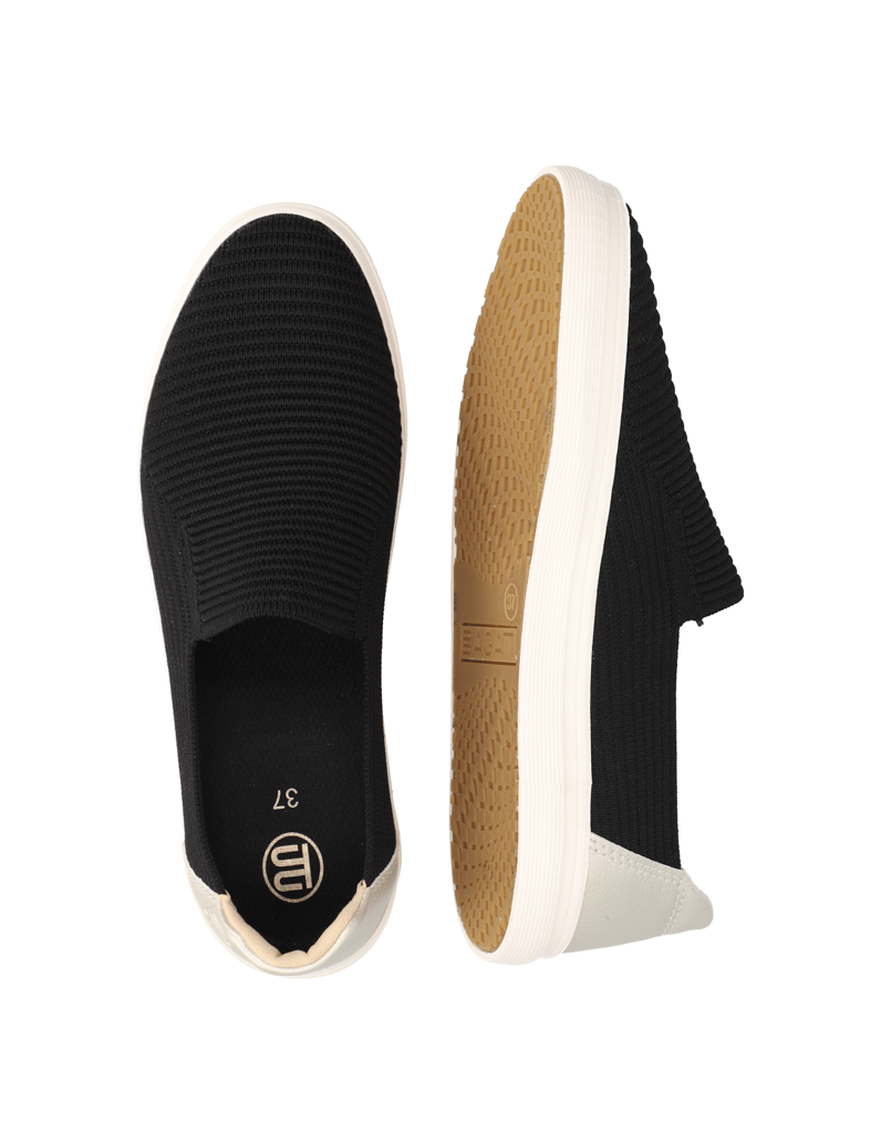 TT.-BAGATT-Textil-Slipper-sportiv-schwarz