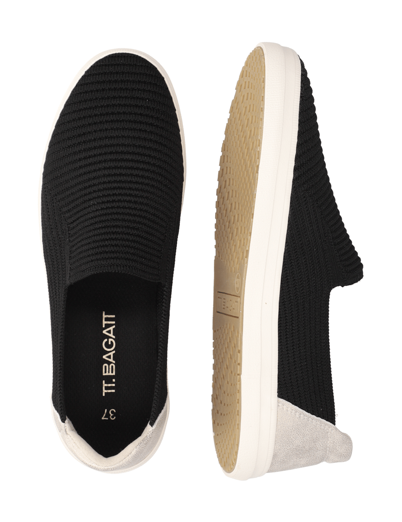 TT.-BAGATT-Textil-Slipper-sportiv-schwarz