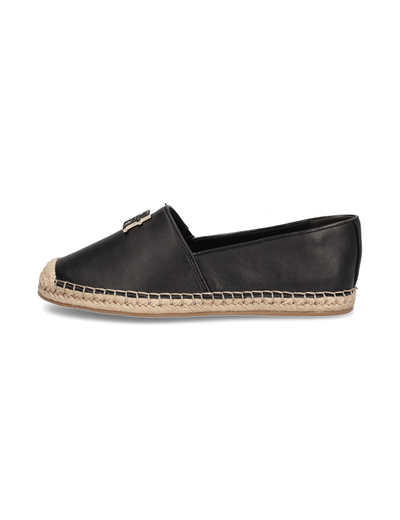 Tommy-Hilfiger-LEATHER-ESPADRILLE-schwarz