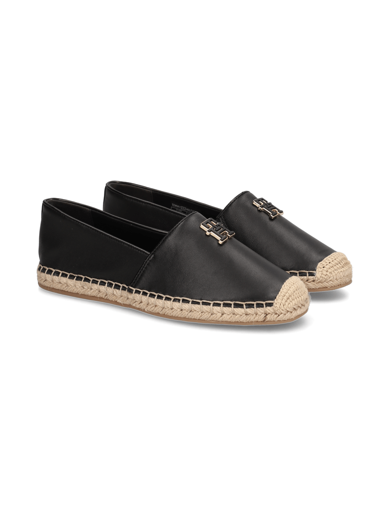 Tommy-Hilfiger-LEATHER-ESPADRILLE-schwarz