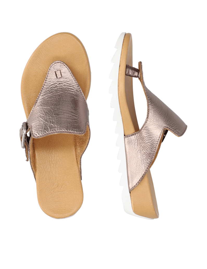 Pat-Calvin-Glattleder-Zehentrenner