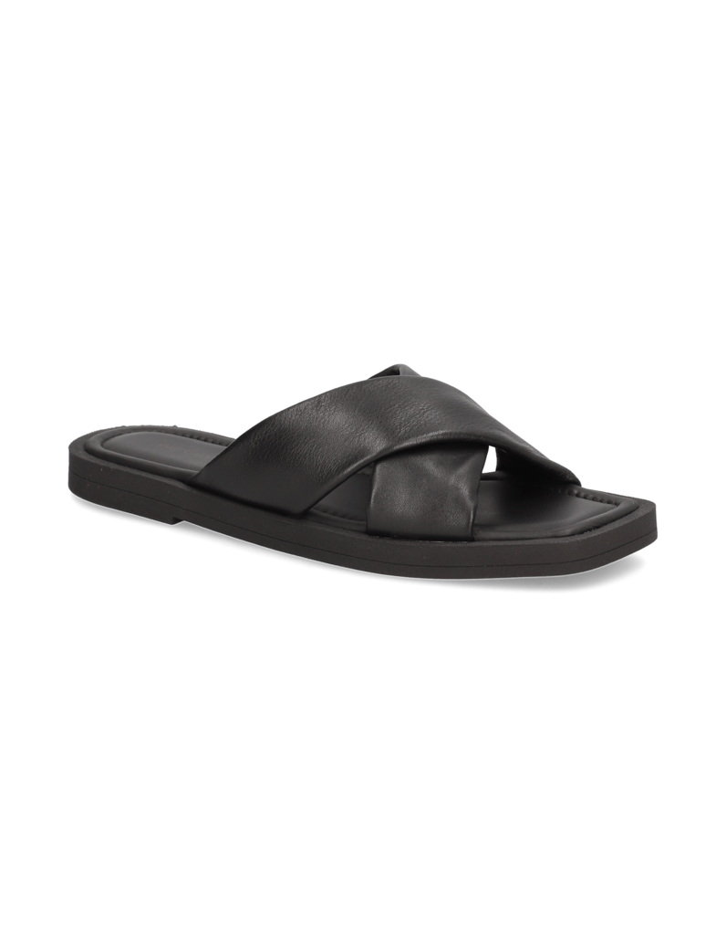 Pat-Calvin-Glattleder-Pantoffel-schwarz