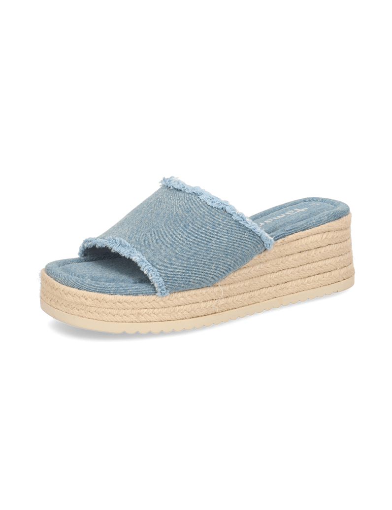 TAMARIS-Textil-Pantoffel-hellblau