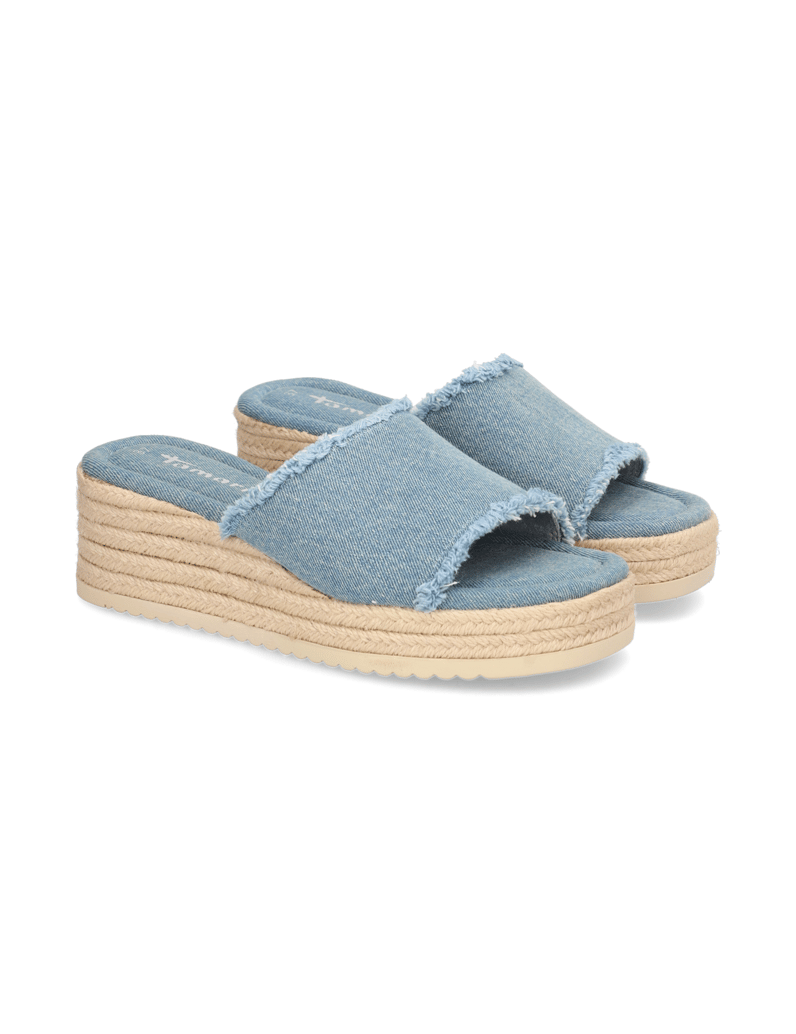 TAMARIS-Textil-Pantoffel-hellblau