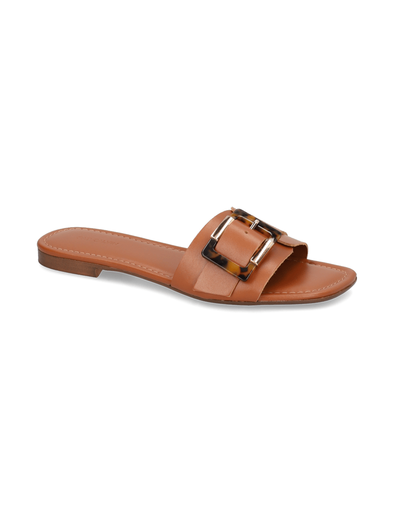Pat-Calvin-Glattleder-Pantoffel-beige