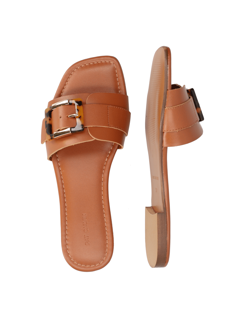 Pat-Calvin-Glattleder-Pantoffel-beige