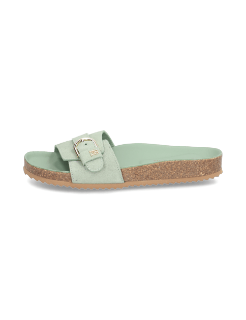 SOFT SUEDE ADJUSTABLE MULE