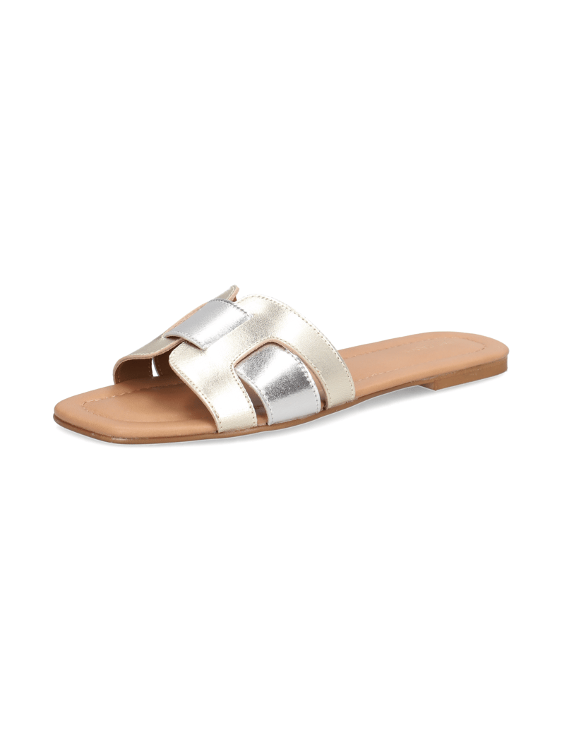 Pat-Calvin-Glattleder-Pantoffel-gold